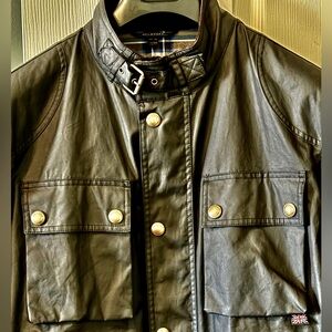 Men's Black Belstaff Racemaster Waxed Jacket